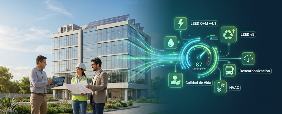 Especialización Práctica en Operación y Mantenimiento Sostenible: Certificación LEED O+M v4.1 y Transición a LEED v5